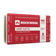 Утеплитель ROCKWOOL лайт баттс 1000х600х50 мм, (6м2, 0.3м³)