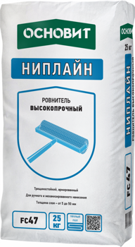 Наливной пол высокопрочный Ниплайн FC47 ОСНОВИТ 25кг.